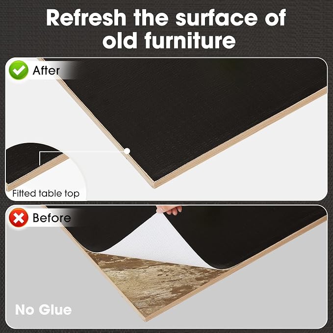 Drawer and Shelf Liner, Non-Slip Kitchen Cabinet Liners Non-Adhesive Thick Strong Grip Waterproof Washable Mats Protect Dresser Shelves Cupboard Bathroom Cabinets, Black, 12 in X 10 FT