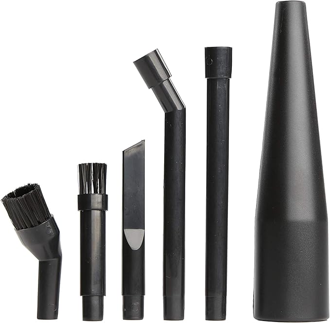 CRAFTSMAN CMXZVBE38668 1-1/4 in. 6-Piece Micro-Cleaning Wet Dry Vac Attachment Kit, Industrial-Grade Shop Vacuum Accessories for Intricate and Detail Cleaning, Fits 1-1/4 in. Hose Diameter