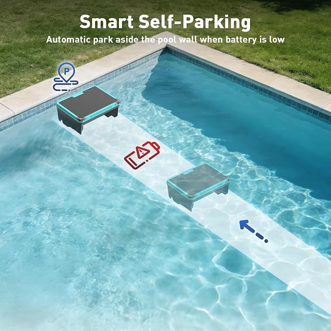 Automatic Pool Skimmer (Black&Blue)