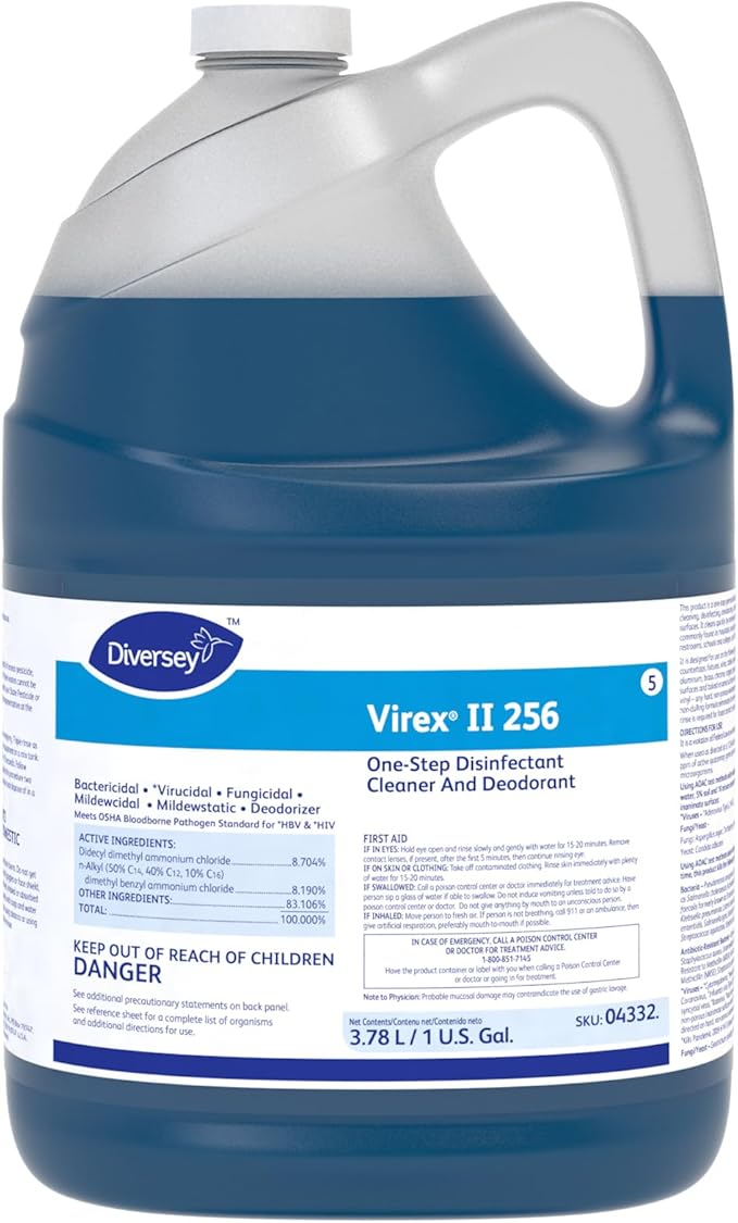 VIREX Diversey II 256 Disinfectant Cleaner Concentrate, 1 gal