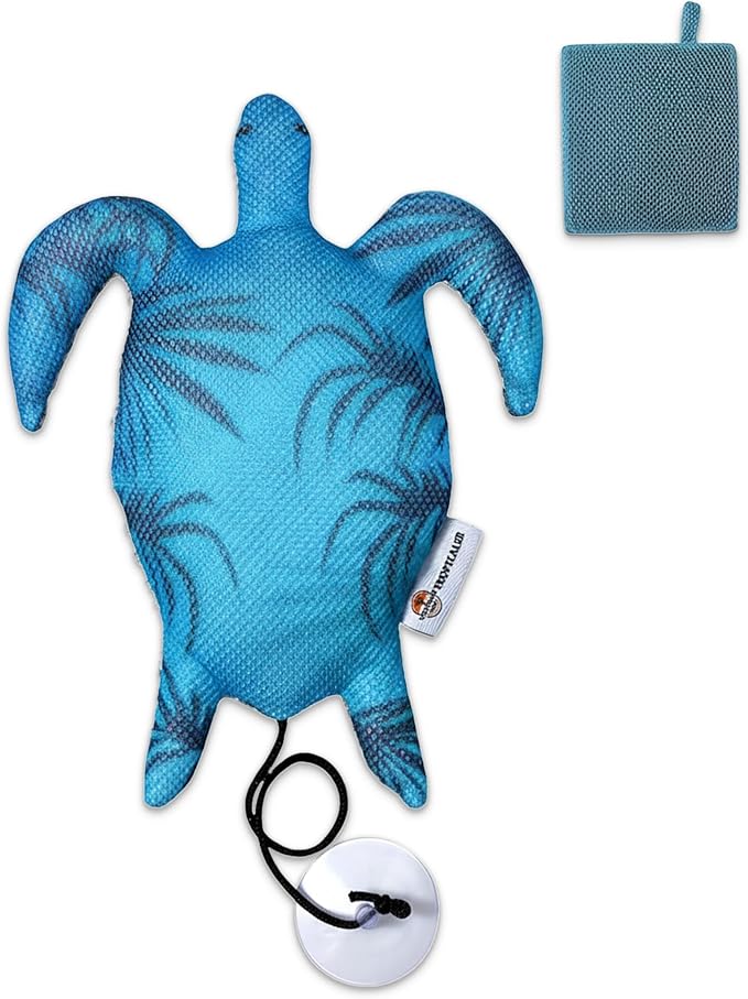 Hot Tub Scum Absorber Turtle, Scum Sponge for Hot Tub & Spa – Floating Hot Tub Scum Sponge Soaks Up Oils, Must Have Hot Tub Accessories, Keeps Spa Water Clean & Clear