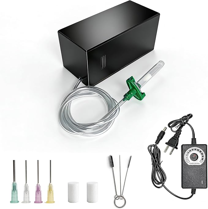 Hearing Aid Vacuum Cleaner with Adjustable Suction - Quiet Cleaning Kit for Hearing Aids, Earbuds & IEMs, Includes 3 Washable Filters, Brushes & Cleaning Needle