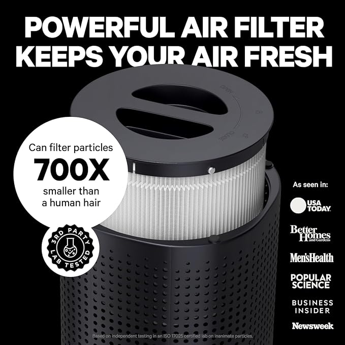 PuroAir 240 HEPA Air Purifiers for Home Pets Air Cleaner up to 1,000 Ft² - HEPA Filter + CarbonTech up to 500X Stronger - Cleans Air Fast - Auto, Sleep Modes Air Purifiers for Bedroom, Office (2PK)
