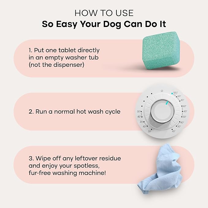 Uproot Cleaner Pro Pet Hair Remover & Washing Machine Cleaner Tablets Pro Set: The Original Reusable Handheld Pro Meets Our Washer Machine Cleaning Tablets for Pet Owners - Tidy Furniture Laundry