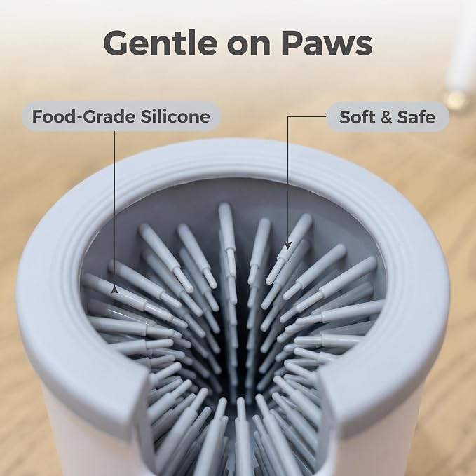 Winb Electric Dog Paw Cleaner and Massager, Portable USB Rechargeable Paw Washing Cup, Automatic Foot Cleaning Machine for Small Dogs