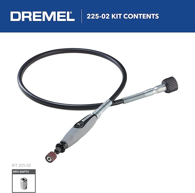 Dremel 575 Right Angle Attachment for Rotary Tool with Flex Shaft Rotary Tool Attachment with Comfort Grip and 36” Long Cable