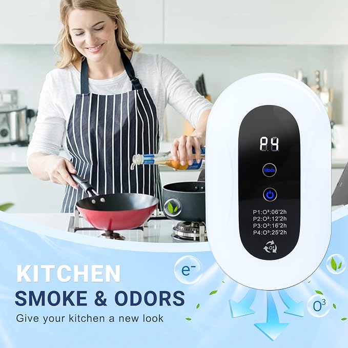 Air Purifier for Strong Odor, Litter Box Deodorizer for Cats & Dogs, Odor Control for Bedroom, Toilet, Kitchen, Smoke & Pet Areas, Quiet Air Freshener for Home (1)