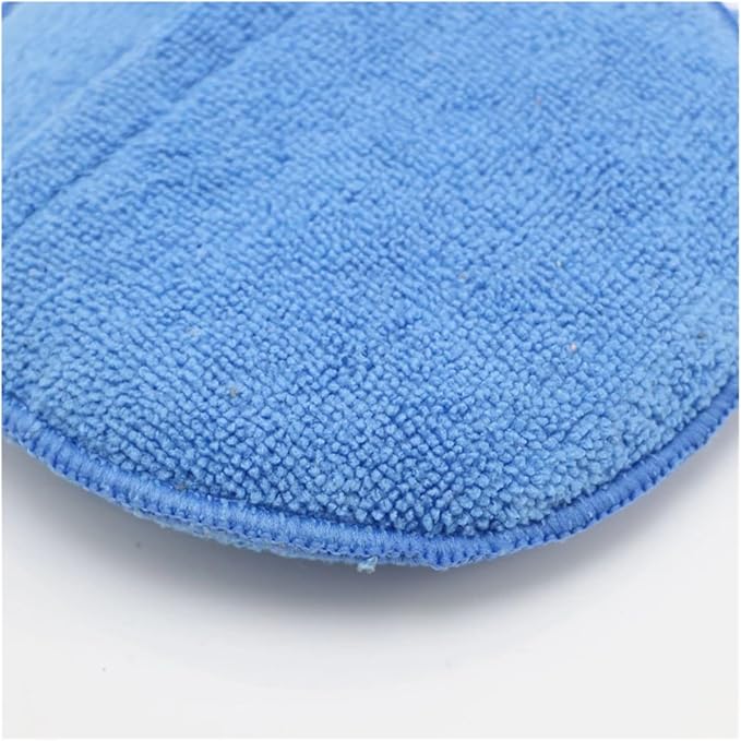 Compatible for 2/5/10Pcs 5-inches Microfiber Wax Applicator Pad Ultra Soft Car Polishing Sponge with Finger Pocket(Grey 10Pcs)