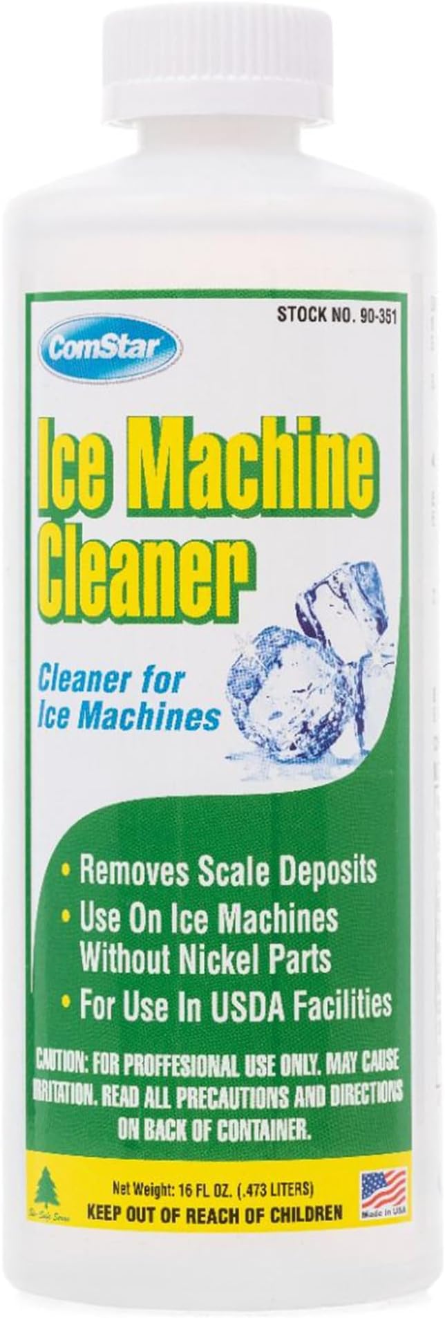 Ice Machine Cleaner,16 Ounces, Designed to Remove Scale & Lime Deposits, Food-Grade Liquid, Most Effective Food Grade Liquid Descaler, Made in USA (90-351)