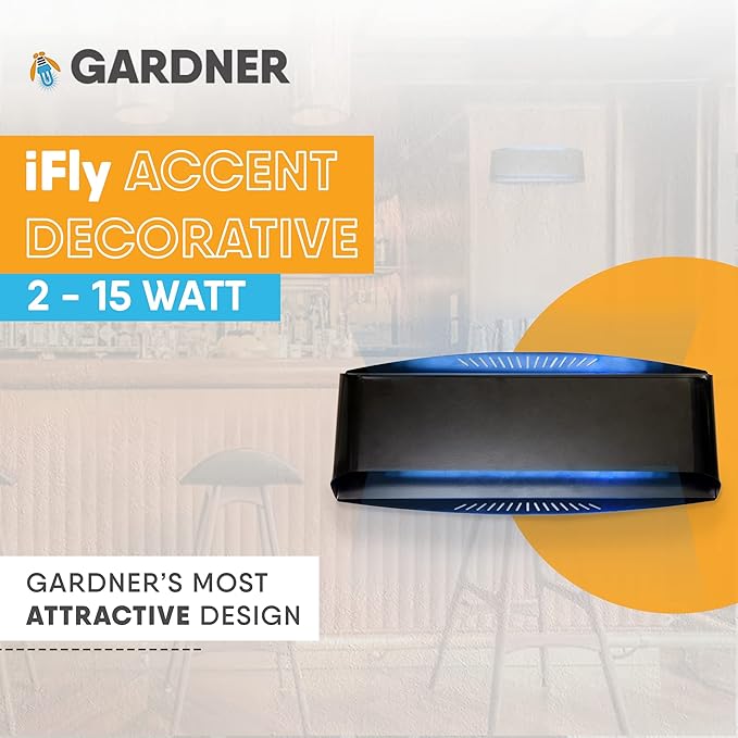 Gardner iFly Accent Decorative, Fly Traps Indoors for Home, Bug Light Indoor, House Fly Trap, Fly Traps for Indoors, Knit Catchers Indoor, Bug Catcher, Commercial Fly Trap for Restaurants, 30 W - (B)