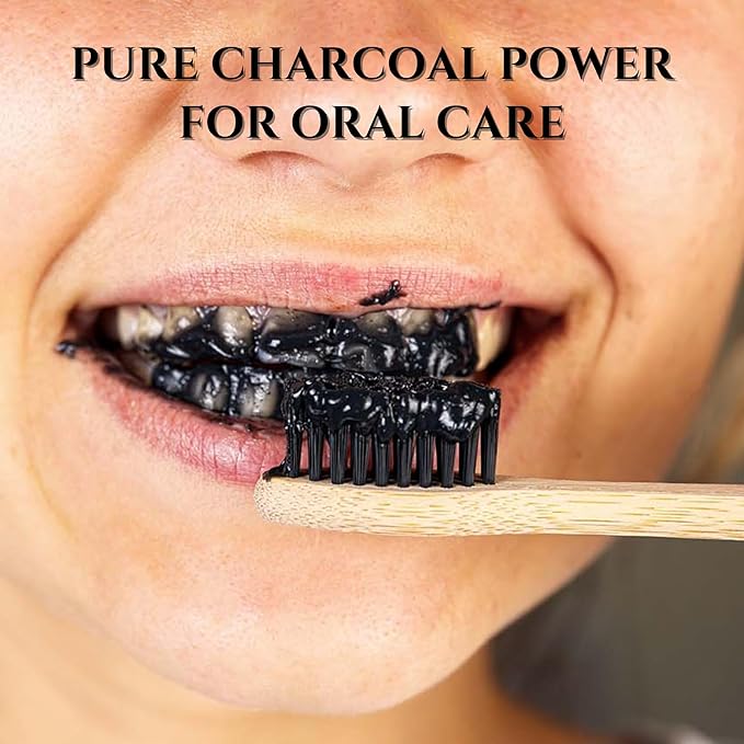Organic Charcoal Powder by Schizandu - Activated Charcoal Natural, Vegan, Organic, GMO Free - Large Bottle 25 oz Powder