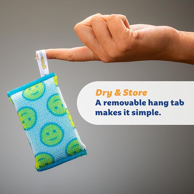Scrub Daddy Deep Clean Kit - Scour Daddy Scour Pads (3ct), Steel Scrubbing Sponges (2ct) & Tangerine Multi Surface Cleaner (2ct) - Kitchen + Household Cleaning Supplies Pack (7 Pieces Total)