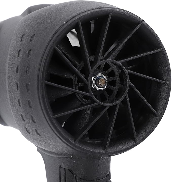 Electric Air Duster Leaf Blower ABS Powerful Turbofan Rechargeable Cordless Handheld Jet Dry Blower for Home Car Keyboard Camping (Black)