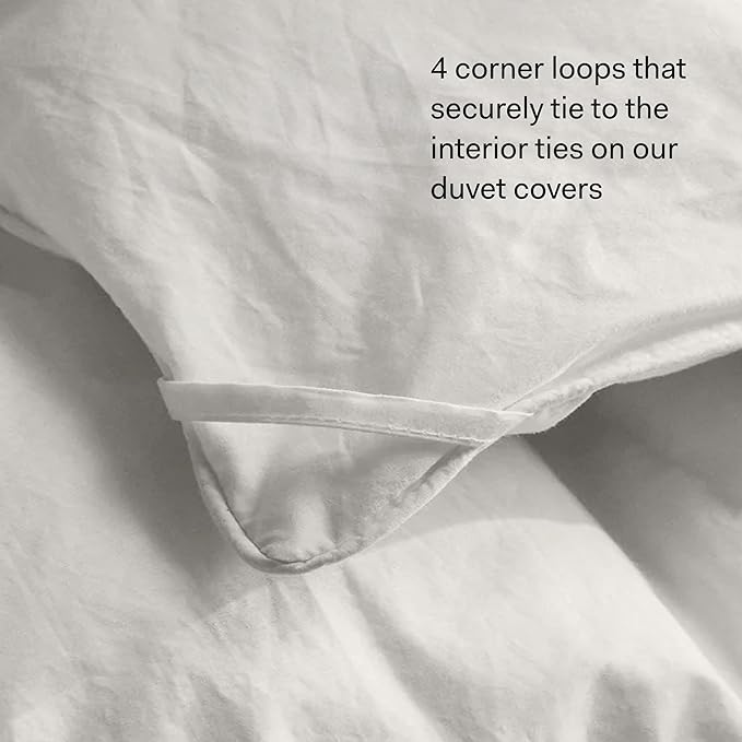 BOLL & BRANCH Down Duvet Insert - King/Cal King, Ultraweight - Luxury Shell - Cruelty-Free U.S. Down Bedding - Bafflebox, Maintains Loft