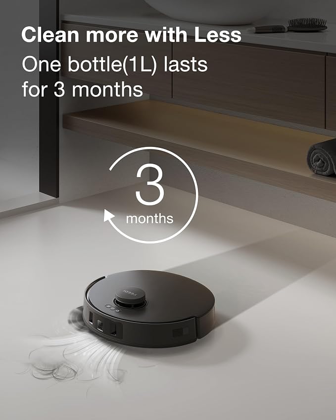 Yeedi Cleaning Solution (1L)*1 Compatible with S20/S16/S14/M16/M14/M12//C14/C12 Series Robotic Vacuum Cleaner, Included Cleaning Solution (1L) (1pc)