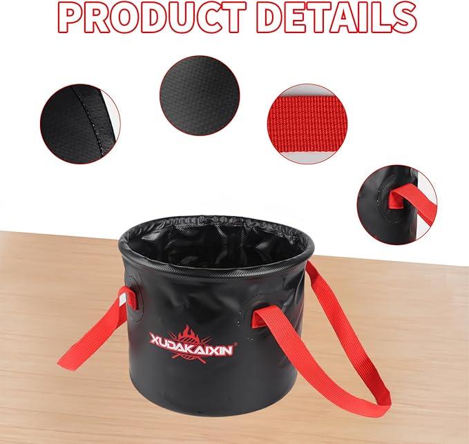 XUDAKAIXIN Upgraded Grill Brush Bristle Free,Water-Activated steam Effectively Cleans The Grill.Unique Wave pad for Cast Iron/ (Black-Water Bucket)