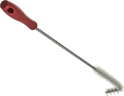Carlisle FoodService Products 4011105 High Heat L-Tipped High Heat Fryer Brush, 23", Red (Pack of 12)