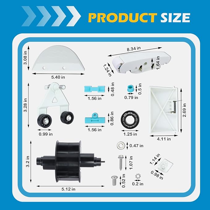 Kefly AXV417WHP Pool Cleaner Pod Swing Kit & AXV621DAT Pool Vac A-Frame/Turbine Kit Compatible with Hayward Navigator Arneson Pool Vac Plus Pool Vac Ultra Pool Cleaners