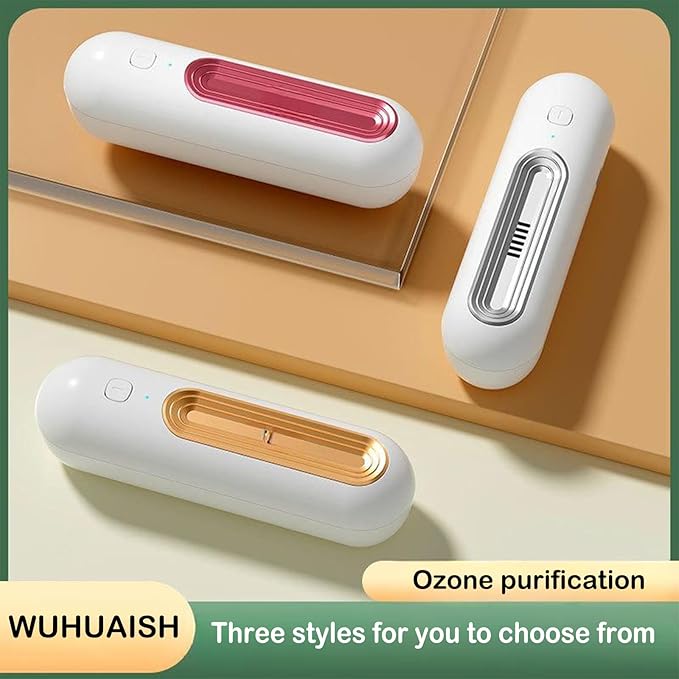 Refrigerator air purifier, air purifier, relieves odors, purifies the air, compact and lightweight, more effective than activated charcoal baking soda (03 Pink)