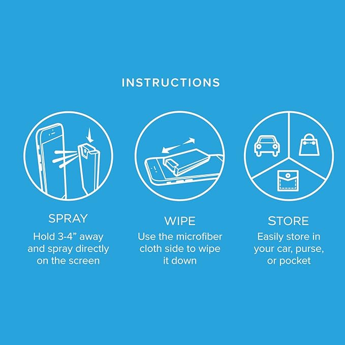 PhoneSoap Shine - 2 in 1 Cell Phone and Screen Cleaner with Attached Microfiber Cloth (5 Pack - 5 Colors)