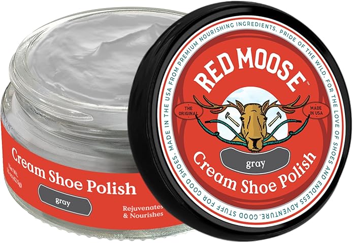 RED MOOSE Boots and Shoe Cream - Shoe Polish Kit for Leather - Shoes Shine - Made in the USA
