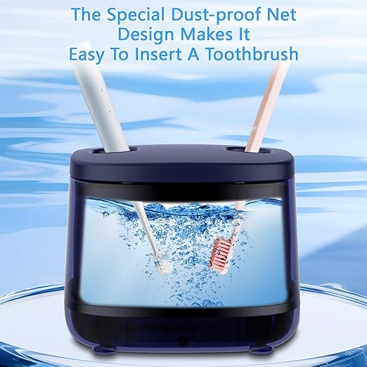 Dental Ultrasonic Retainer Cleaner Machine-45khz, Cleaning for Dentures, Mouth Guards, Aligners, Night Guards, Braces, Toothbrush Heads & Jewelry,Protable UV Retainer Cleaning Pod for Home &Travel