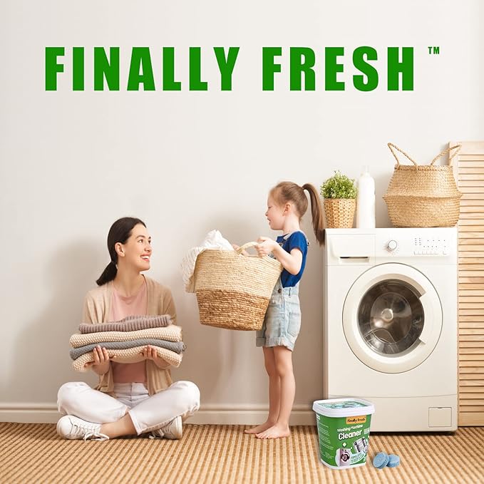 Finally Fresh Dishwasher Cleaner And Deodorizer(12 Tablets) & Finally Fresh Washing Machine Cleaner(20 Tablets)