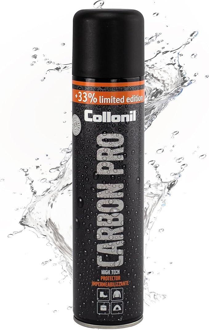Collonil Carbon Pro XL – Universal Shoe Protector Spray 13.5 fl oz – Waterproof & Stain-Resistant – PFAS-Free Suede Protector for Shoes, Boots, Backpacks, Jackets & Tents – Made in Germany