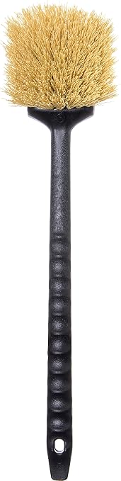 SPARTA 36505L00 Plastic Utility Brush, Scrub Brush With Long Handle For Kitchen, Restaurant, Home , 20 Inches, Black, (Pack of 12)
