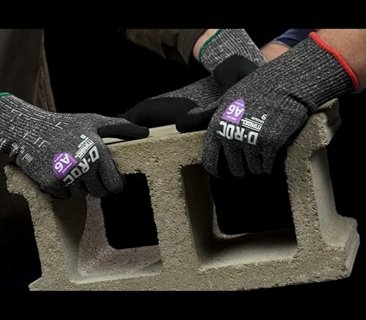 MAGID Touchscreen ANSI A6 Cut-Resistant Work Gloves, 72 Pairs, 13-Gauge, Nitrile Coated, 7/Small