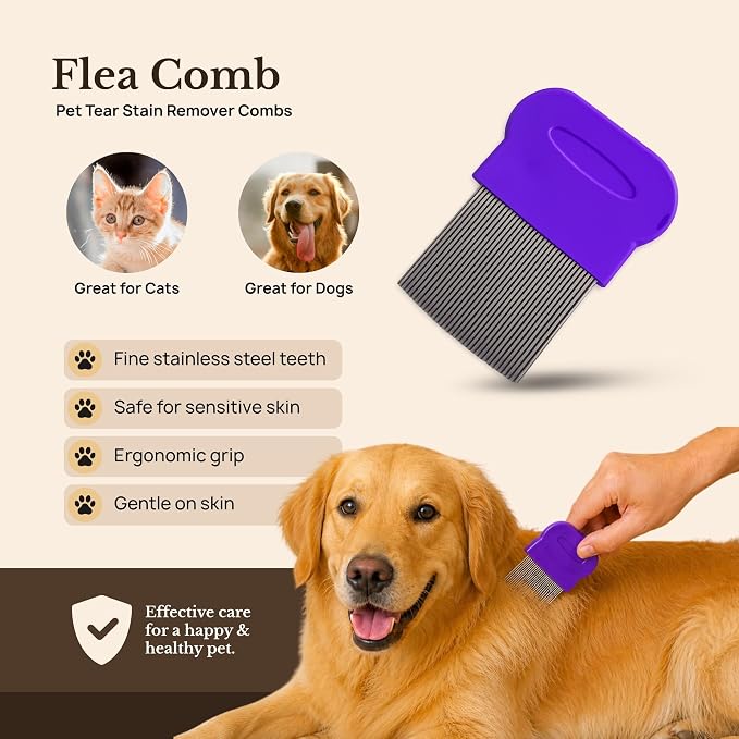 3-in-1 Pet Hair Remover Kit – Reusable Lint Roller, Deshedding Brush & Grooming Glove for Dogs & Cats – Removes Fur from Furniture, Carpet & Clothes