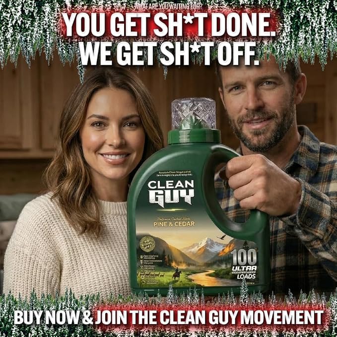 Laundry Detergent | Bold Wood & Pine Scent, Powerful Cleaning, Soft & Fresh Finish, Long-Lasting Aroma - Pine & Cedar (100 Loads)
