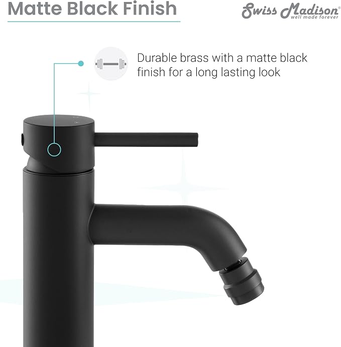Swiss Madison Well Made Forever SM-DF81MB Ivy Bidet Faucet in Matte Black