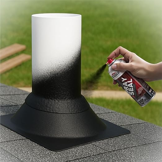 X-Protector Seal Spray - Rubber Waterproof Spray with Less-Drip Formula - Premium Rubber Waterproof Sealant - Perfect RV, Roof, Gutter Sealant Solution - Pack of 2 (14 oz Each, Black)