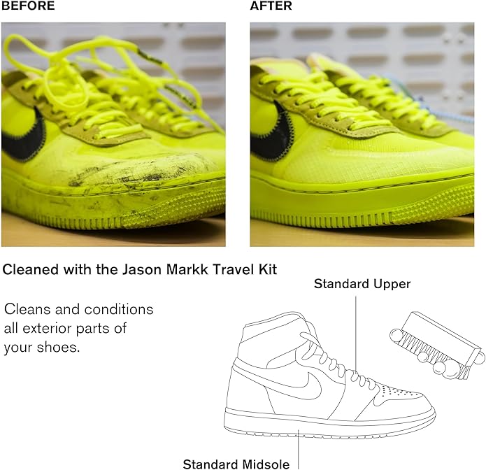 Jason Markk Shoe & Sneaker Travel and Care Kits - Ideal for Footwear, Safe on Leather, Suede, Nubuck, Cotton, Knits