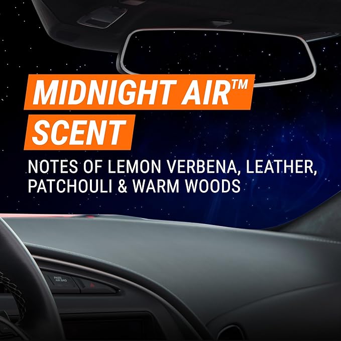 Armor All Fresh FX Smoke X Car Odor Eliminator Spray Pump, On-The-Go Car Air Freshener Spray, Midnight Air Scent, 0.15 Oz