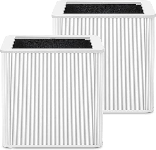 211+ Replacement Filter Compatible with 211+ Air Purifier, 2-Stage Filtration System of H13 True Filter and Activated Carbon Filter, White, 2 Pack
