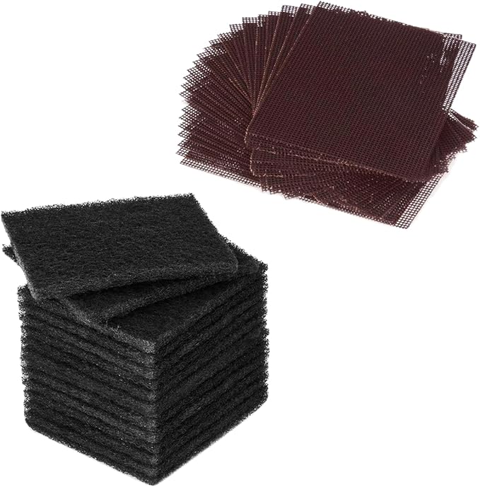 [30-pcs] Griddle Cleaning Pads + [60-pcs] Grill Screens Bundle