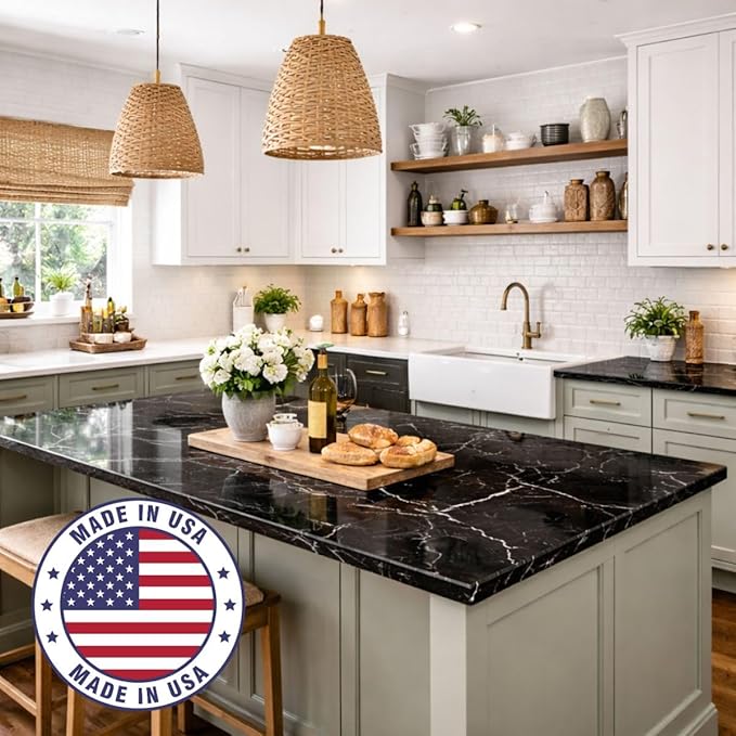 Giani Marble Easy Epoxy Countertop Paint Kit (Belgotta Black)