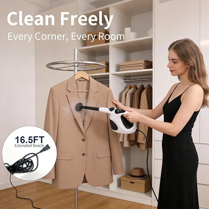 Handheld Steam Cleaner for Home – 3s Instant Heat-Up 233