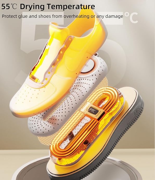 Snowpea Electric Shoe Dryer, Ski Boots Dryer, Shoe & Boot Warmer for Sweaty Sneakers Trainer Shoes with 3/6/9 Hours Timer