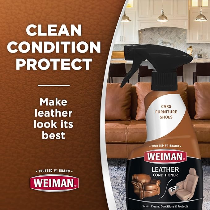Weiman Complete Auto Leather Interior Cleaning & Conditioning Kit