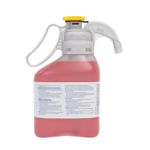 Diversey 9294548 Final Step J-512 Sanitizer, No Rinse Food Contact Kitchen Sanitizer, SmartDose Concentrate, 1.4-Liter (Pack of 2)