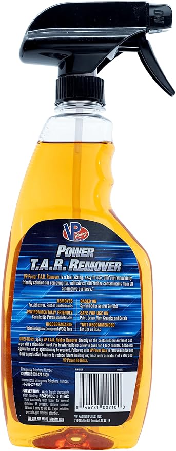 VP Racing 2125 Power T.A.R. Adhesive & Rubber Remover - 17 Ounce Spray Bottle