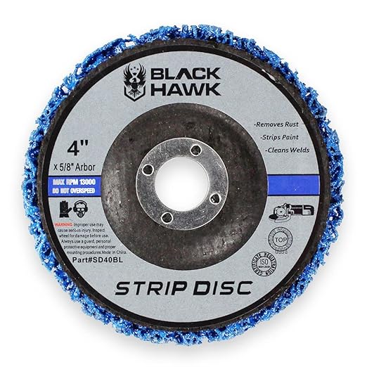 BHA Easy Strip Discs Clean and Remove Paint, Rust and Oxidation 4” x 5/8” - 5 Pack