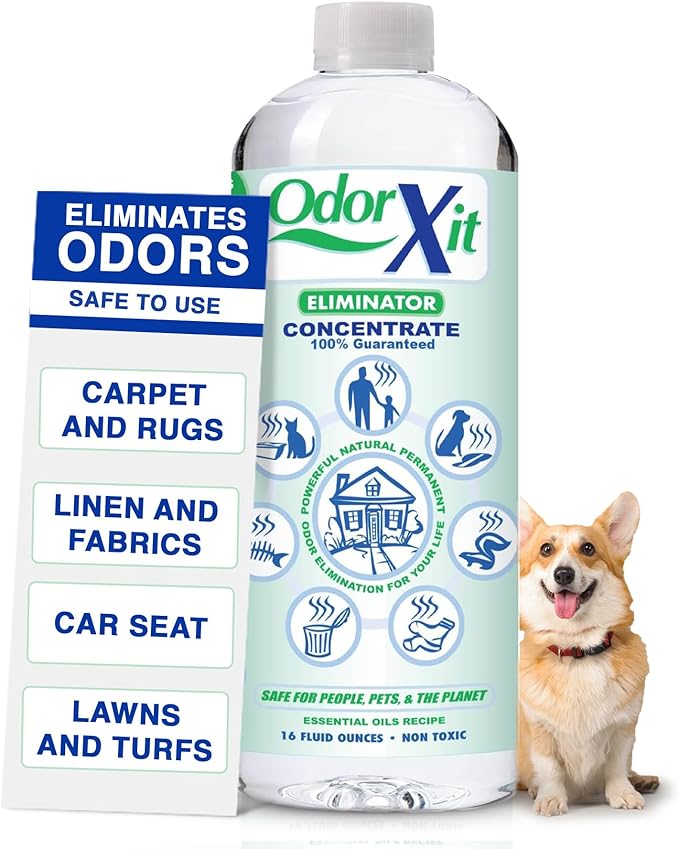Concentrated Pet Urine Odor Eliminator, Ideal for Cat, Dog Poo and Urine Smell, Versatile & Natural Odor Neutralizer for Home and Outdoor Use, Deodorizer & Absorber, Concentrate, 16oz