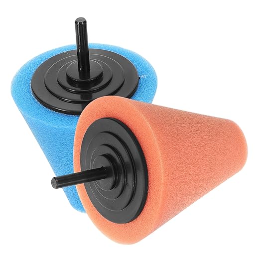 4pcs Car Wheel Polishing Sponge Pad Buffing Attachment for Drill Shaped Design for Detailing Easy Handling