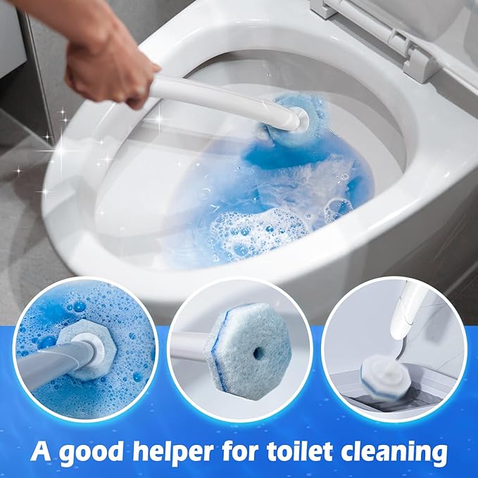 50 Count Upgraded Toilet Wand Refill for Clorox, Compatible with Most Disposable Toilet and Bathroom Cleaning System