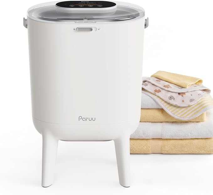 Paruu Towel Warmer for Bathroom, 2-in-1 Heating & Drying with Baby Care Mode, LED Display, Dual Child Lock, Auto Shut Off, Fits Up to 2 Oversized Towels, Bathrobes, Blankets, Baby Clothes and Bibs