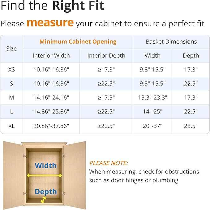 Expandable Pull Out Drawer Cabinet Organizer, Adjustable Width Bottom-Mounted Slide Out Storage Shelves for Cabinets, Required Cabinet Size (W: 20.86"~37.86", D≥22.5"), 1 Pack